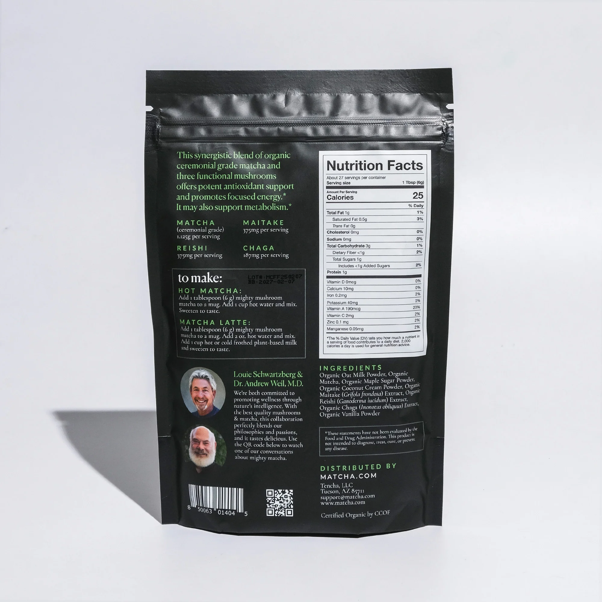 MIGHTY Mushroom Matcha Latte (Fantastic Fungi) - Image 2