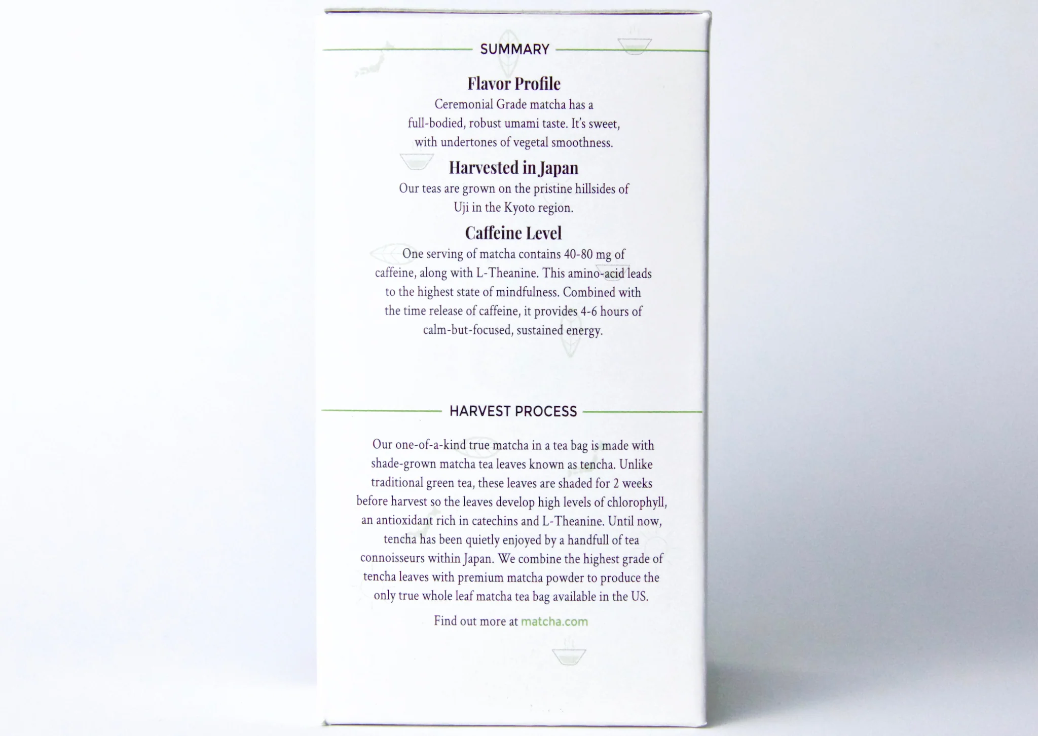 Organic Matcha Tea Bags (Whole-leaf) - Image 8